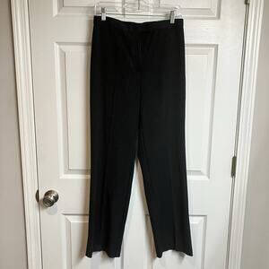 Sag Harbor Slimming Solutions Pants Mid Rise Gray Pinstripe Trouser NWT Size 8